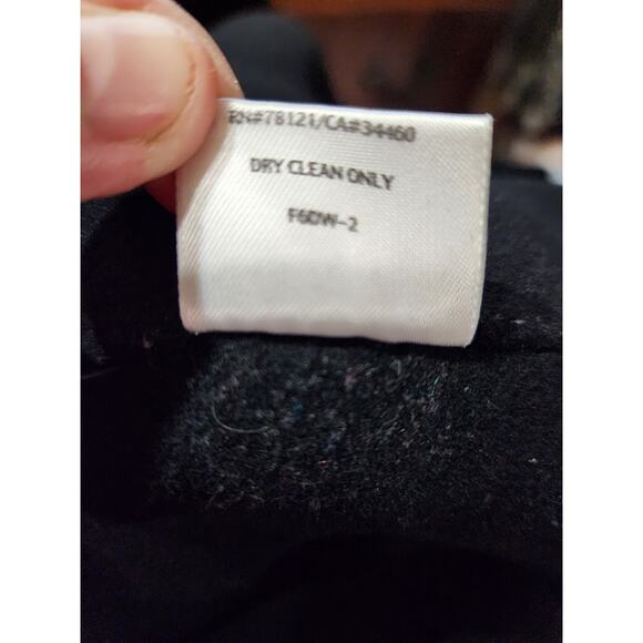 Eileen Fisher Black Virgin Wool Cashmere Blend Open Cardigan Jacket Size 1X - Picture 7 of 7